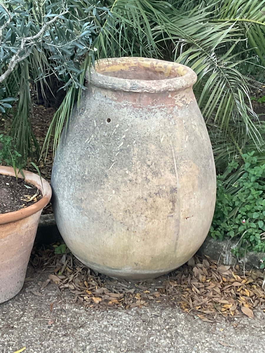 Large 18th Century Terracotta Biot Jar -photo-2