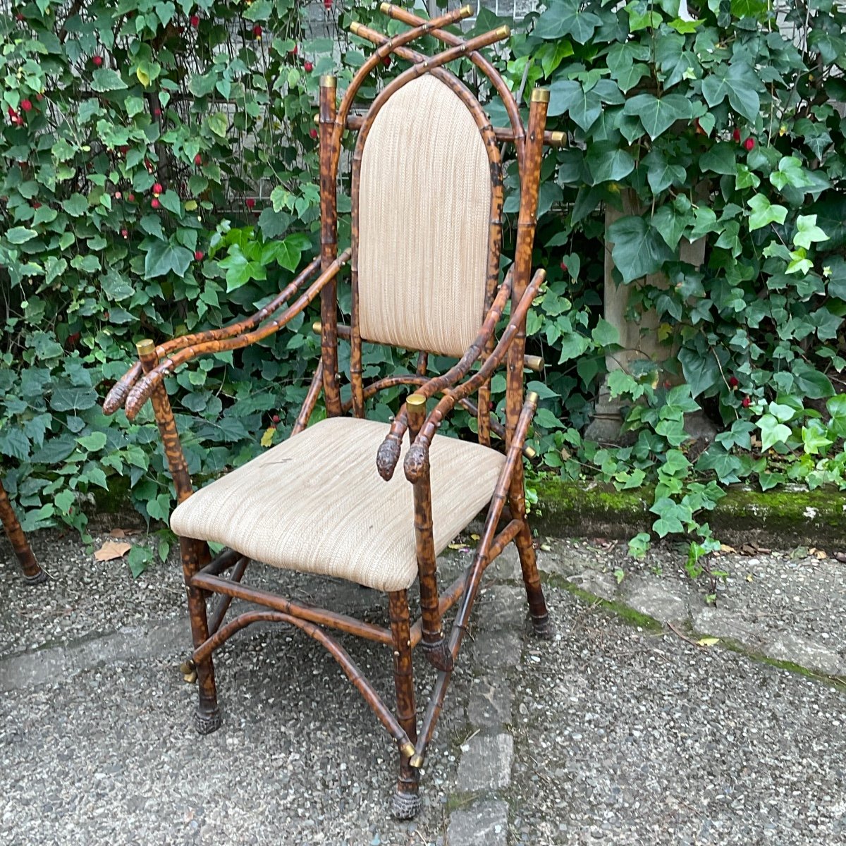 Rare 19th Century Bamboo Winter Living Room Furniture -photo-6