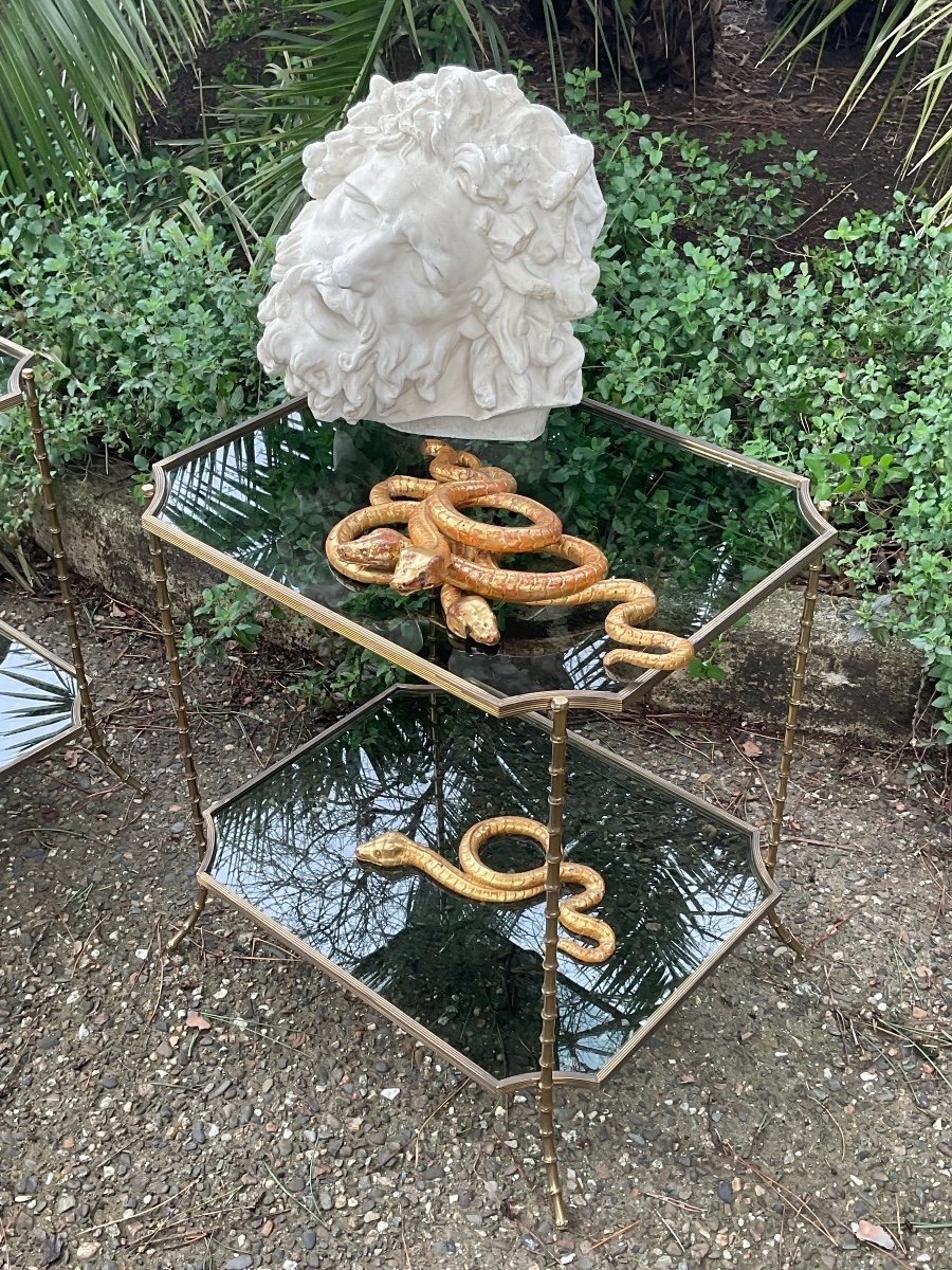 Carved And Gilded Wooden Snakes, Early 19th Century -photo-7