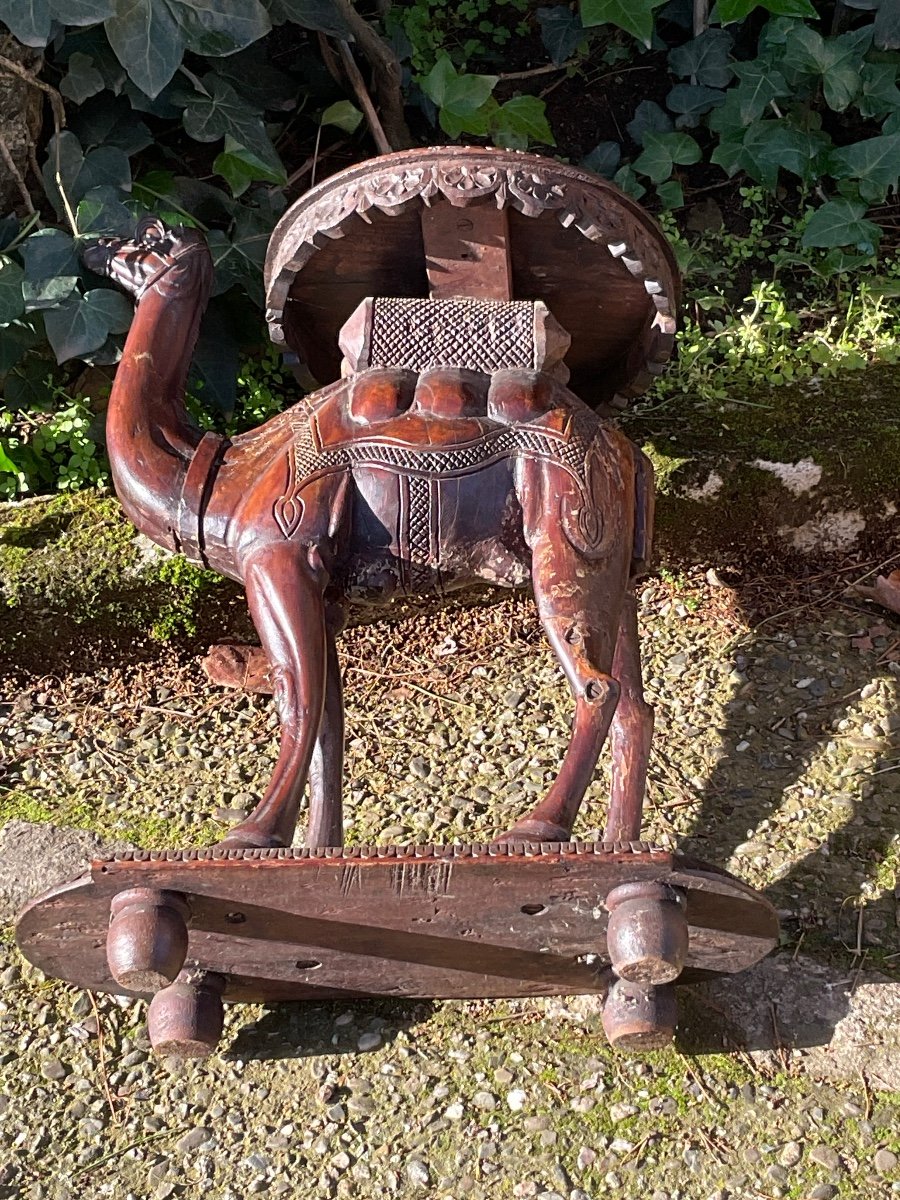 Small Camel Table Circa 1920/30-photo-2