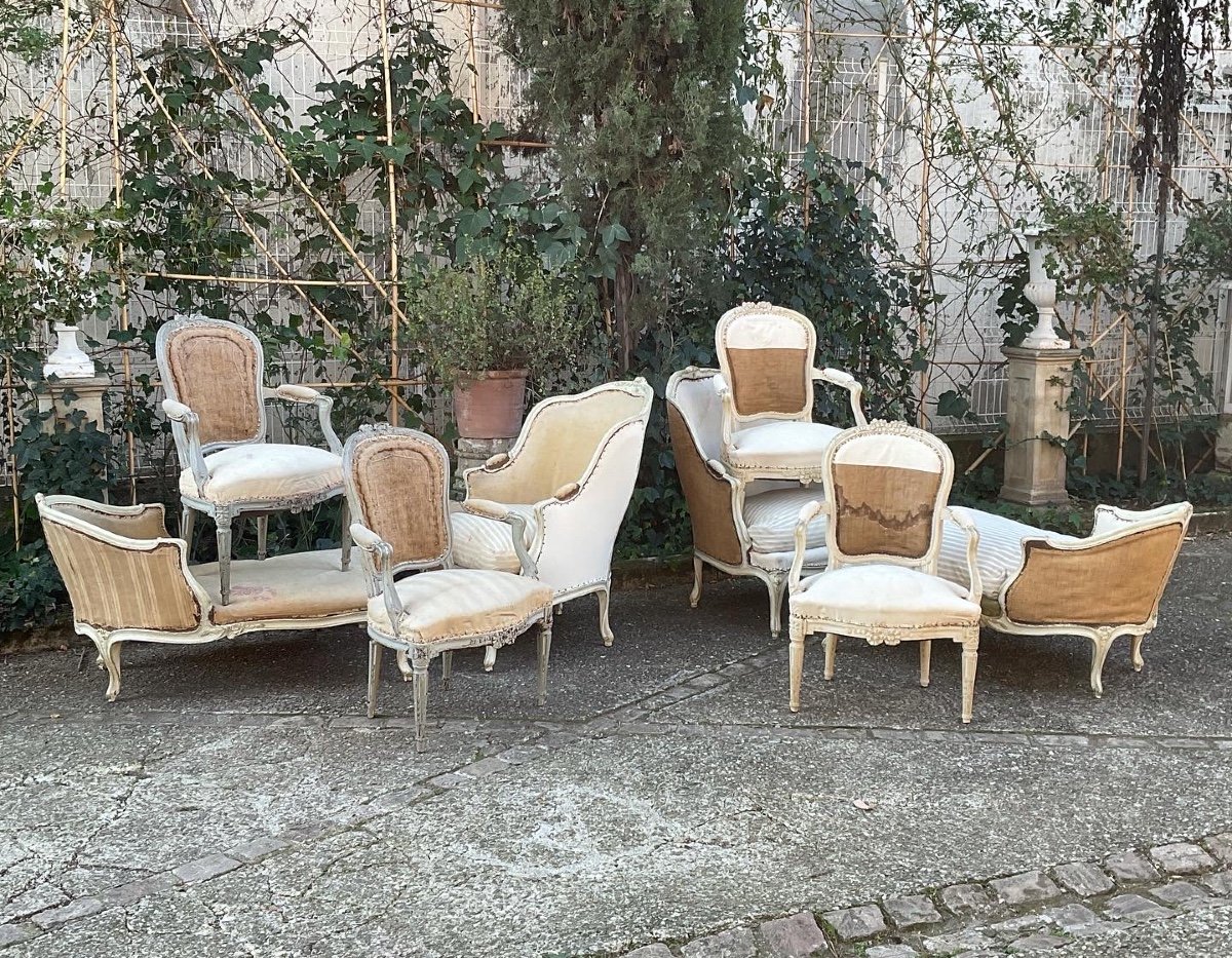 Pair Of Armchairs D Transition Period Louis XV Louis XVI-photo-5