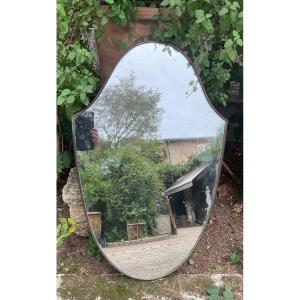 Brass Framed Mirror Circa 1950