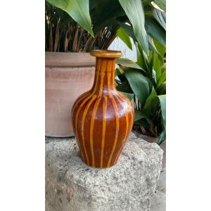 Glazed Terracotta Vase Circa 1840/50 