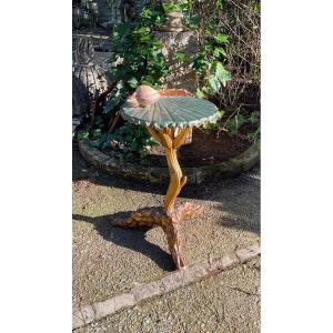 Unusual Furniture. Venetian Cave Pedestal Table, Late 19th Century 