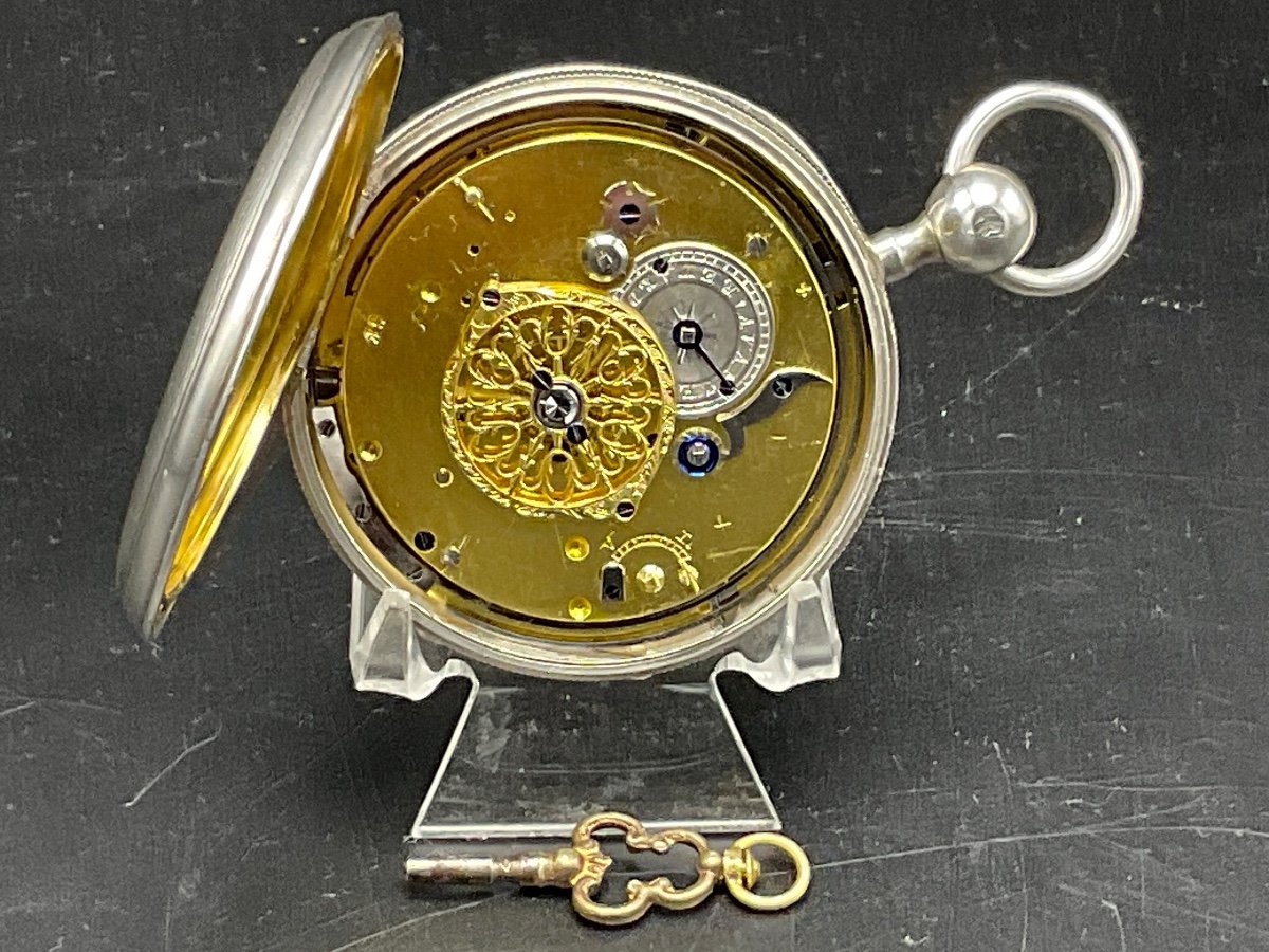 Gusset Or Pocket Watch In Solid Gold And Silver Chiming On Demand With Chiseled And Guilloché Decor.-photo-6