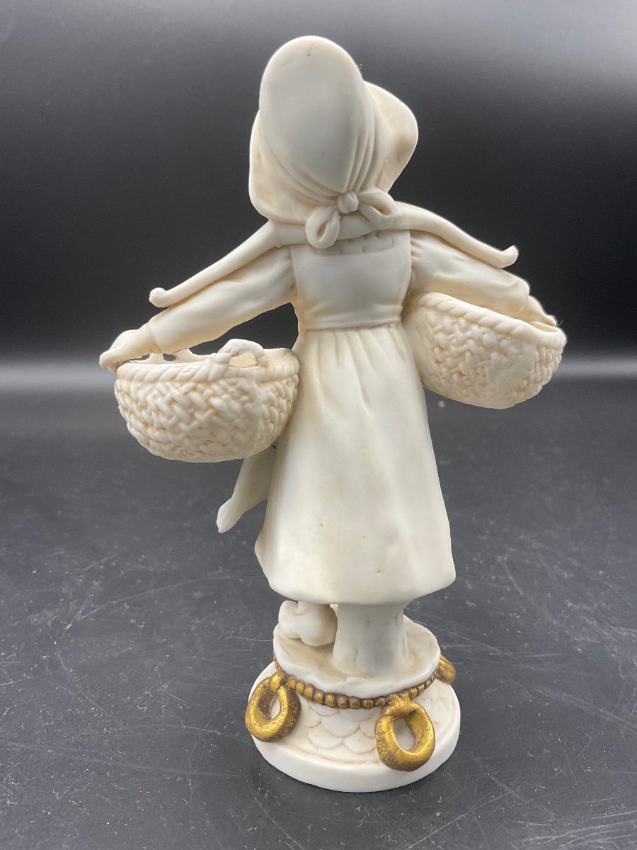 Biscuit From The Müller Manufacture Representing A Young Girl Carrying Two Baskets -photo-2