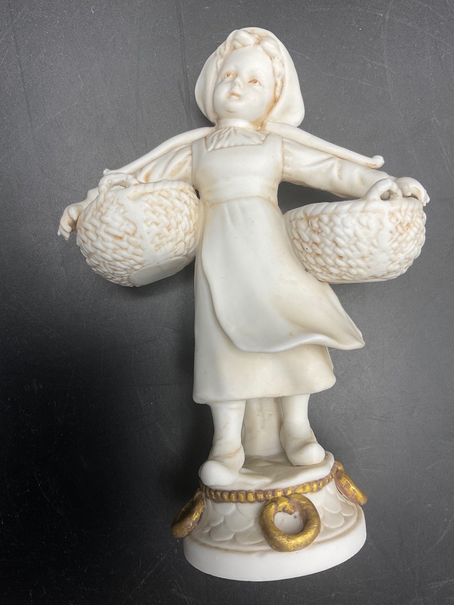 Biscuit From The Müller Manufacture Representing A Young Girl Carrying Two Baskets -photo-6