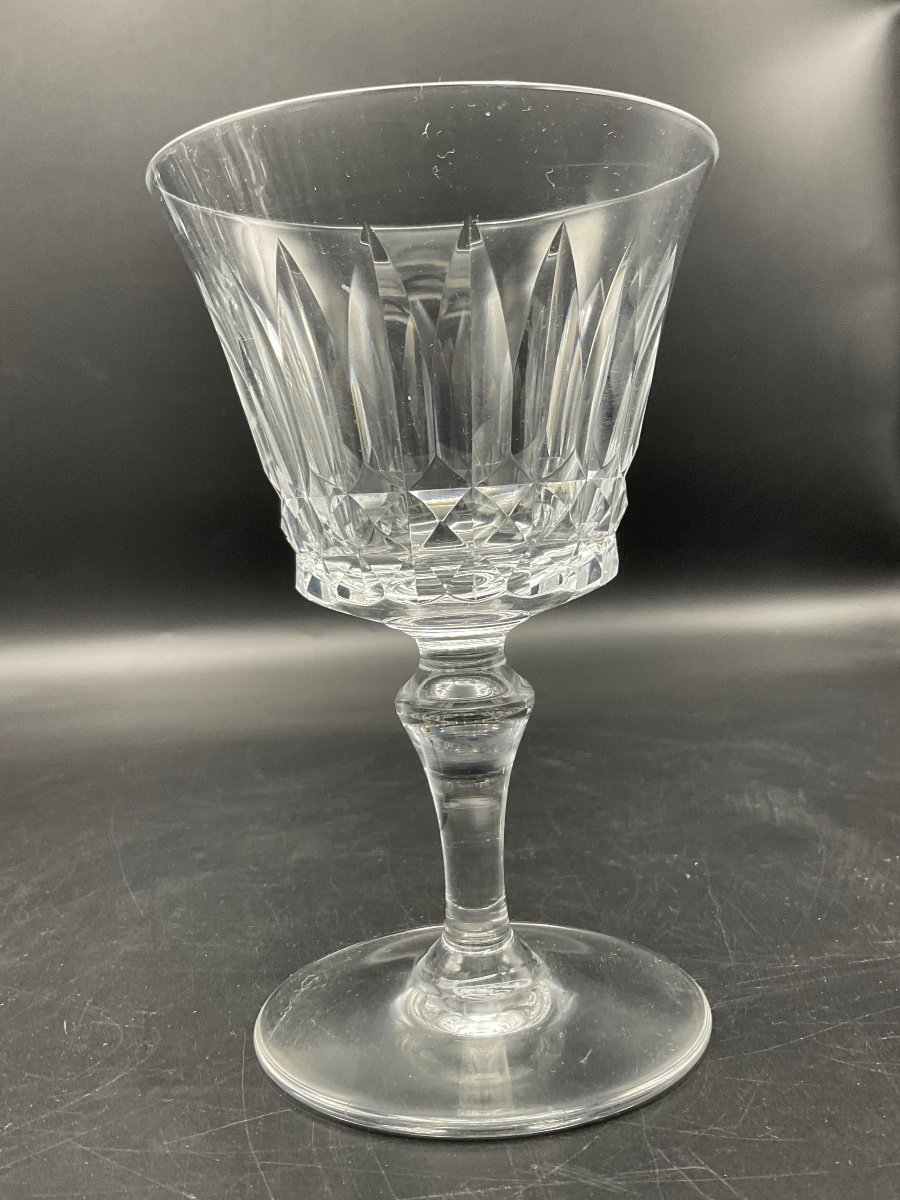 Ten Piccadilly Model Water Glasses In Colorless Crystal From Baccarat Crystalworks.-photo-1