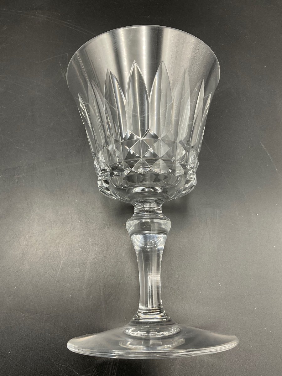 Ten Piccadilly Model Water Glasses In Colorless Crystal From Baccarat Crystalworks.-photo-3