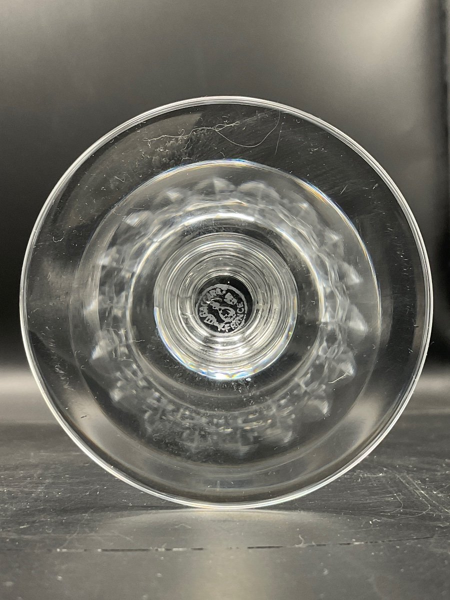 Ten Piccadilly Model Water Glasses In Colorless Crystal From Baccarat Crystalworks.-photo-4