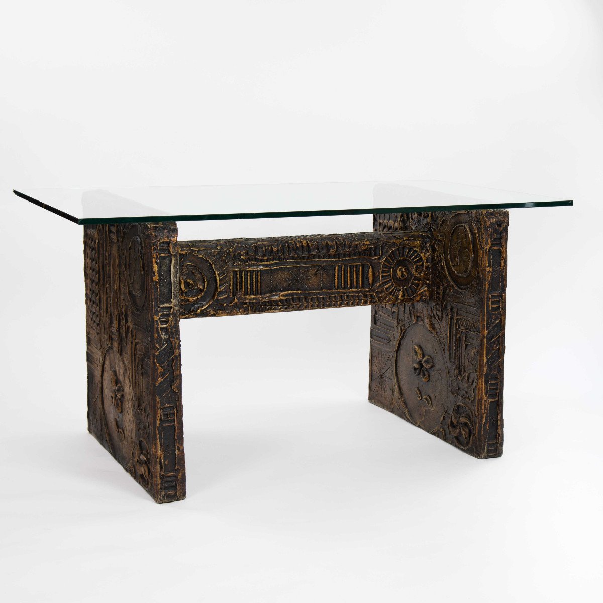 Goop Brutalist Resin Dining Table By Adrian Pearsall For Craft Associates 1970s-photo-2