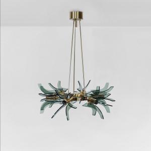 Fontana Arte Chandelier By Gino Paroldo 1970s