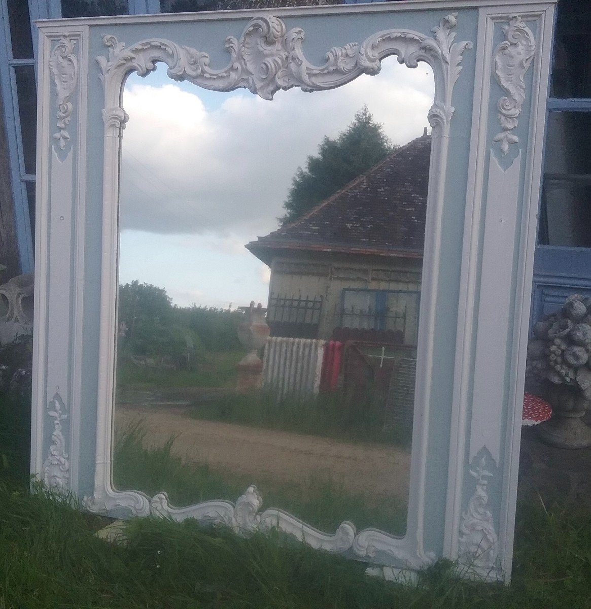 Trumeau ou/et Miroir En Bois style louis XV-photo-3