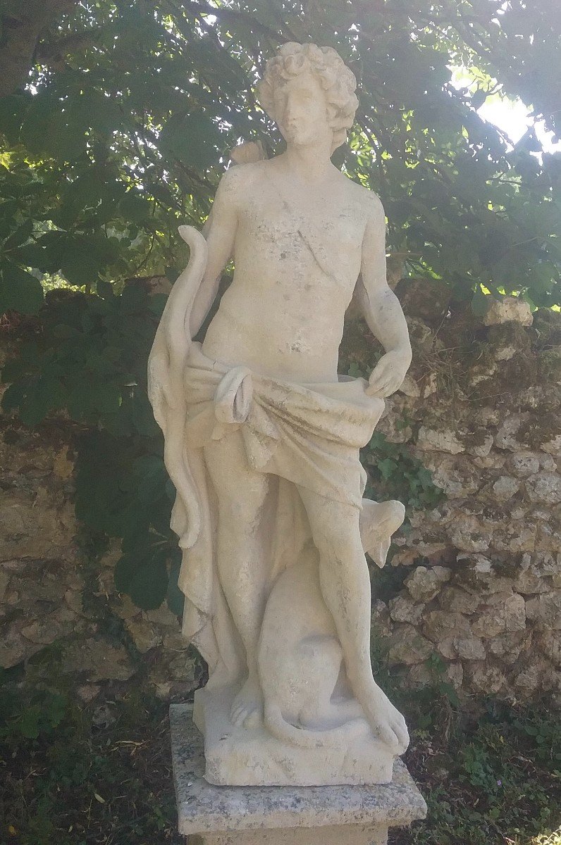 Statue Apollon en pierre reconstituée - Hauteur 140 cm