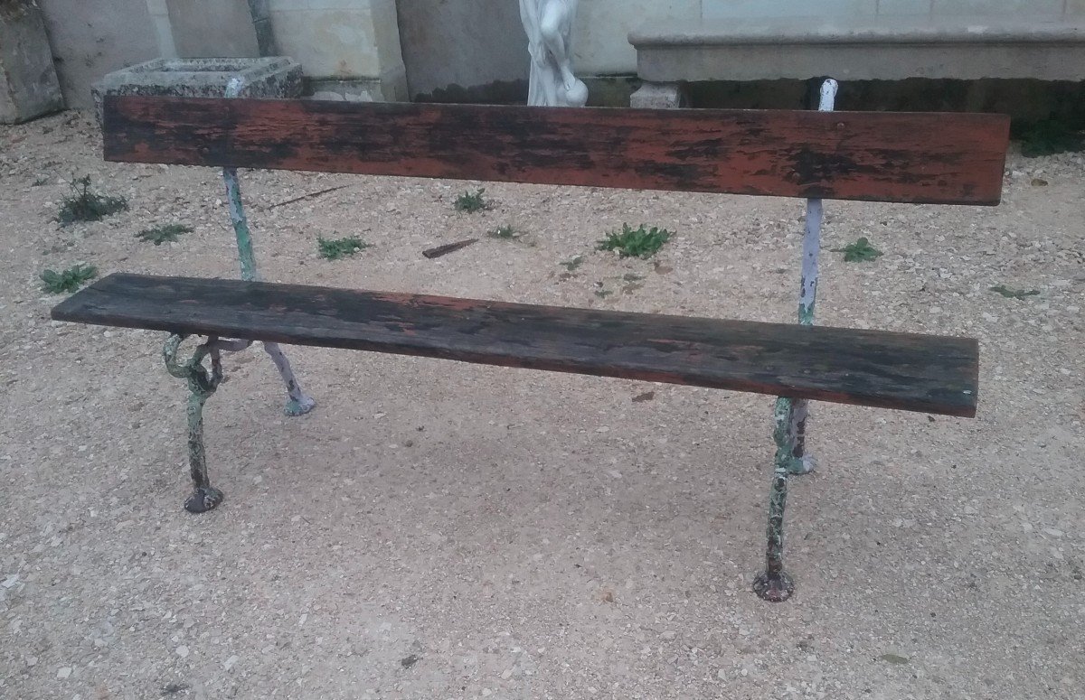 Banc De Jardin Pieds En Fonte