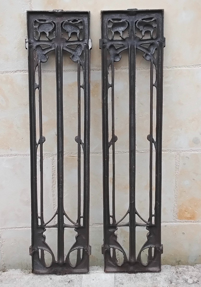 Pair Of Art Nouveau Grilles -photo-2