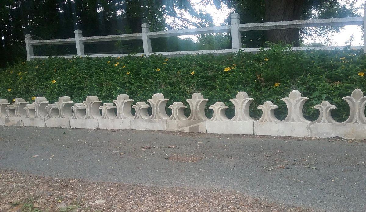 Natural Stone Frieze (30 M) Lily Flowers