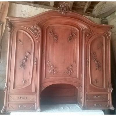 Haut De Buffet Art Nouveau 