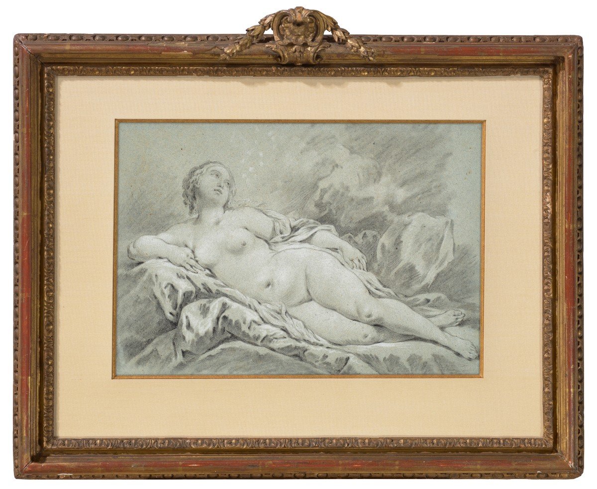 Pierre-charles Le Mettay (1726-1759) - Reclining Nude Woman-photo-2