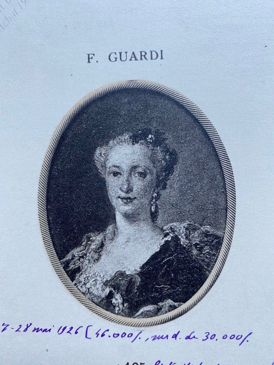 Attributed To Francesco Guardi (1712-1793) - Portrait Of A Lady-photo-2