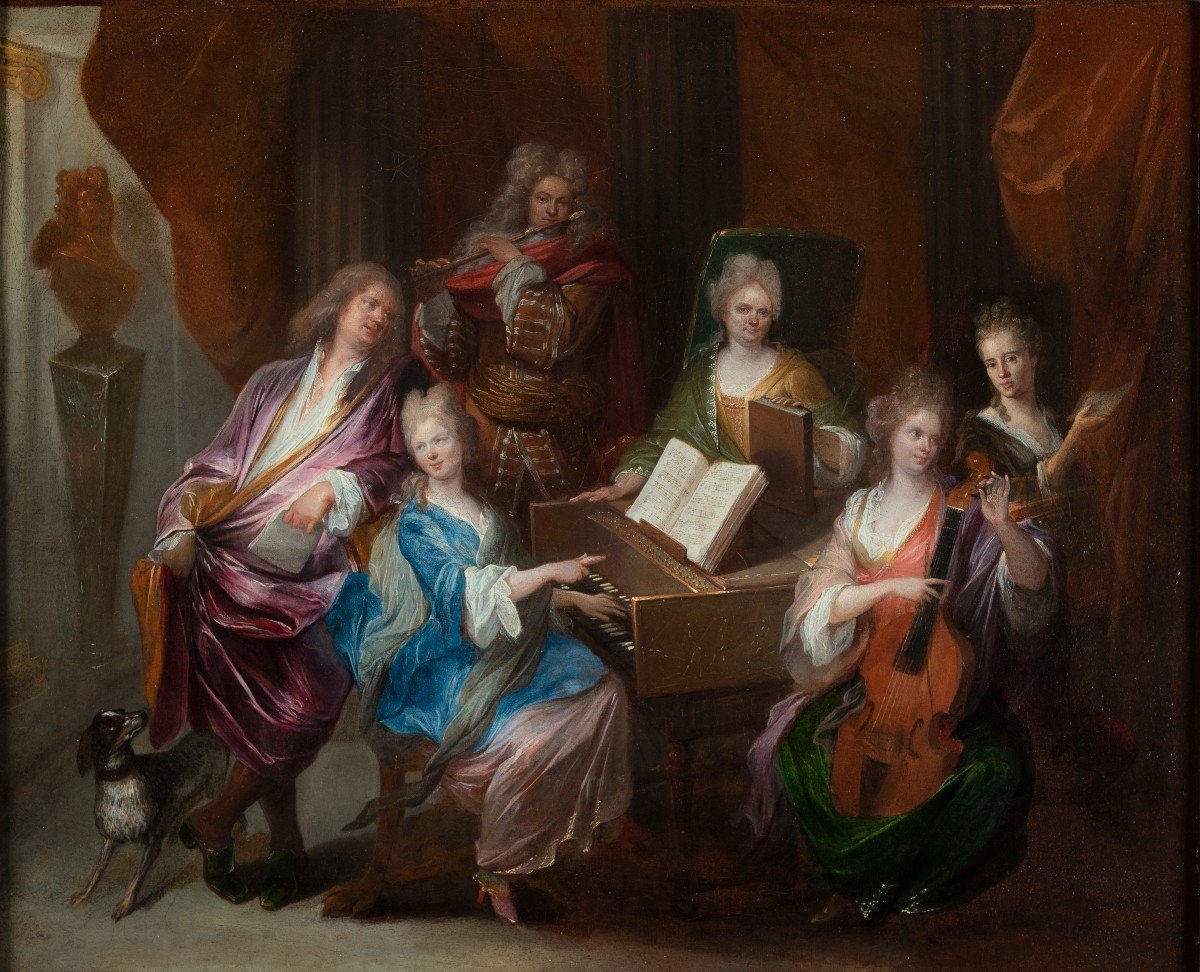 Attributed To François De Troy (toulouse 1645 - Paris 1730) The Musical Company