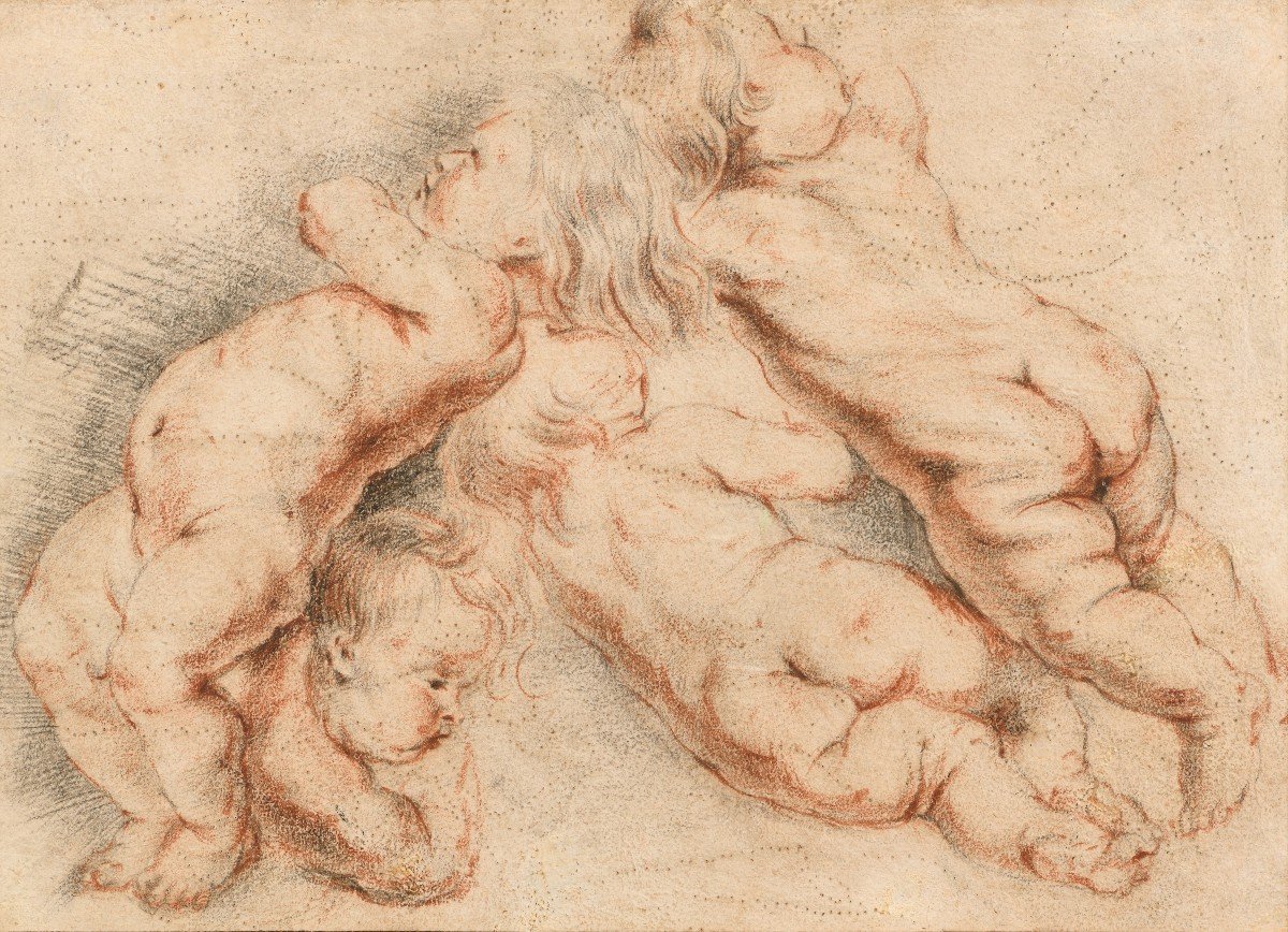 Putti Attributed To Jean-antoine Watteau (valenciennes 1684 - 1721 Nogent-sur-marne)