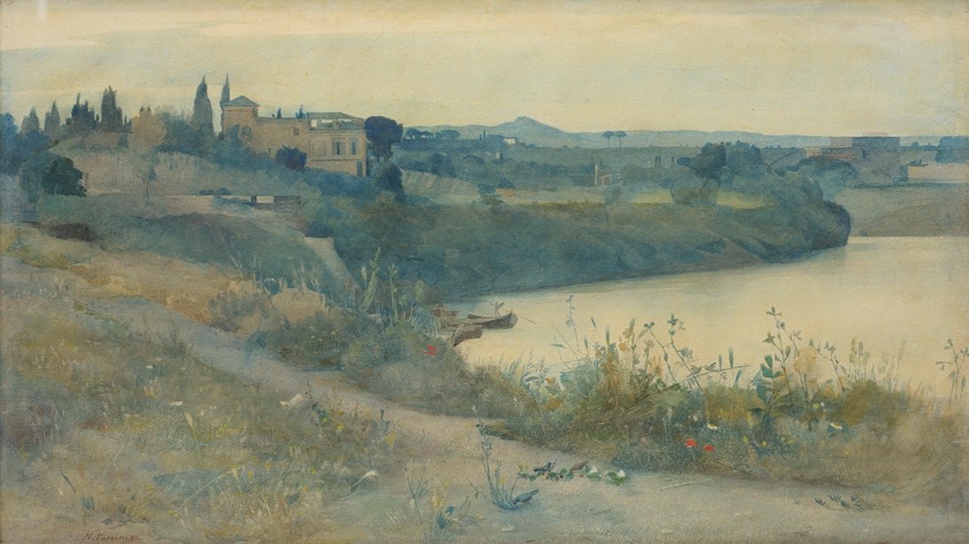 Norberto Pazzini (verucchio 1856 – 1937), Villa Of Claudio Di Lorena