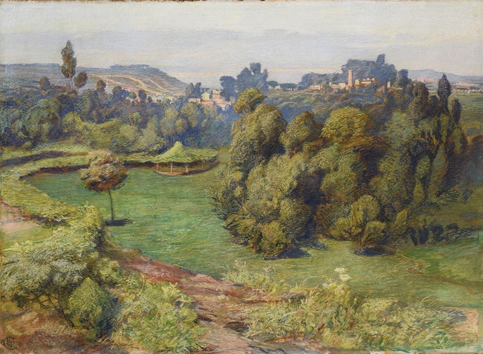 Giuseppe Cellini (rome 1855 – 1940), Portuguese Landscape