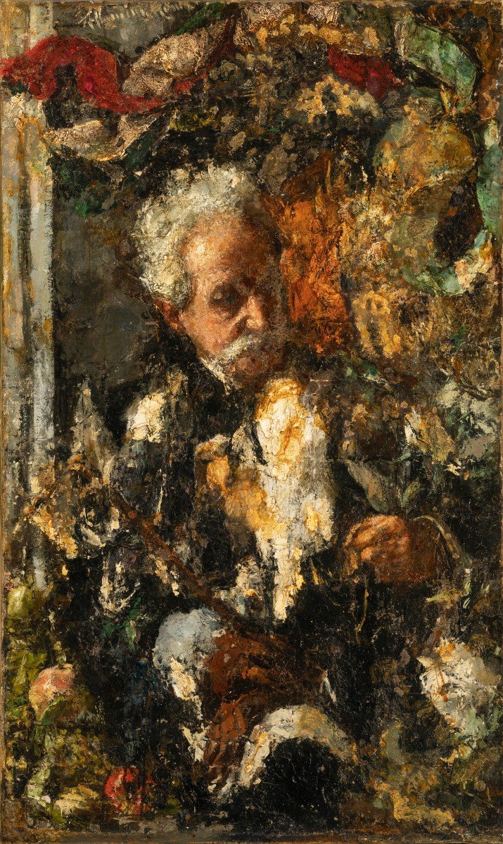 Antonio Mancini (rome 1852 – 1930), the Pollaiolo, Portrait Of His Father (1909 – 1910)