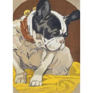 Marcello Dudovich (trieste 1878 – 1962), french Bulldog