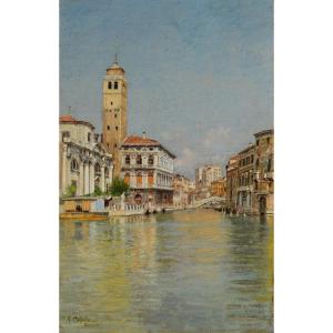 Vincenzo Caprile (Naples 1856 – 1936), Palais Labia, Grand Canal, Venise