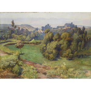 Giuseppe Cellini (Rome 1855 – 1940), Paysage Portugais