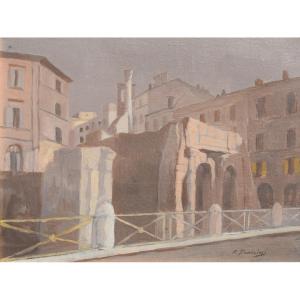 Francesco Trombadori (Syracuse 1886 – Rome 1961), Vico Jugario avant les démolitions