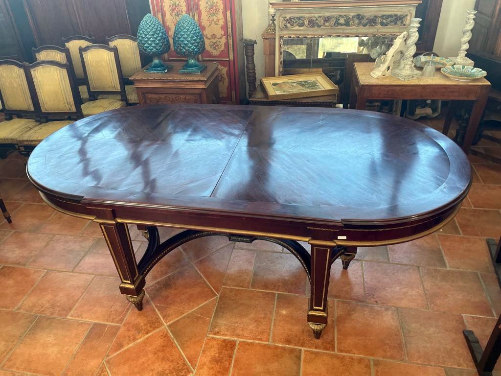 Large Oval Table Napoleon III-photo-2