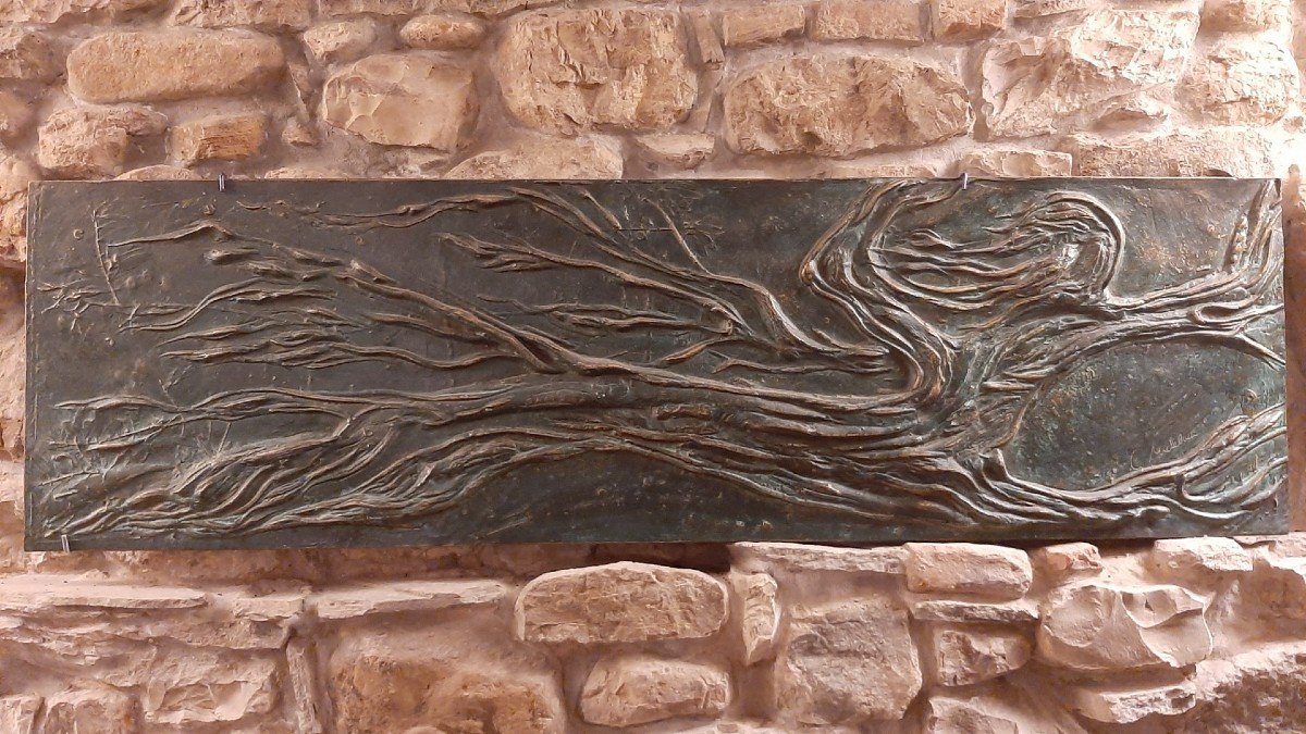 Bronze Metal Panel By Giovanni Michelucci