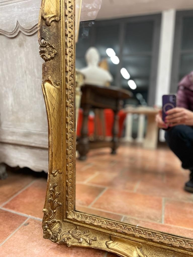 Large Golden Frame Of The Nineteenth Century-photo-3