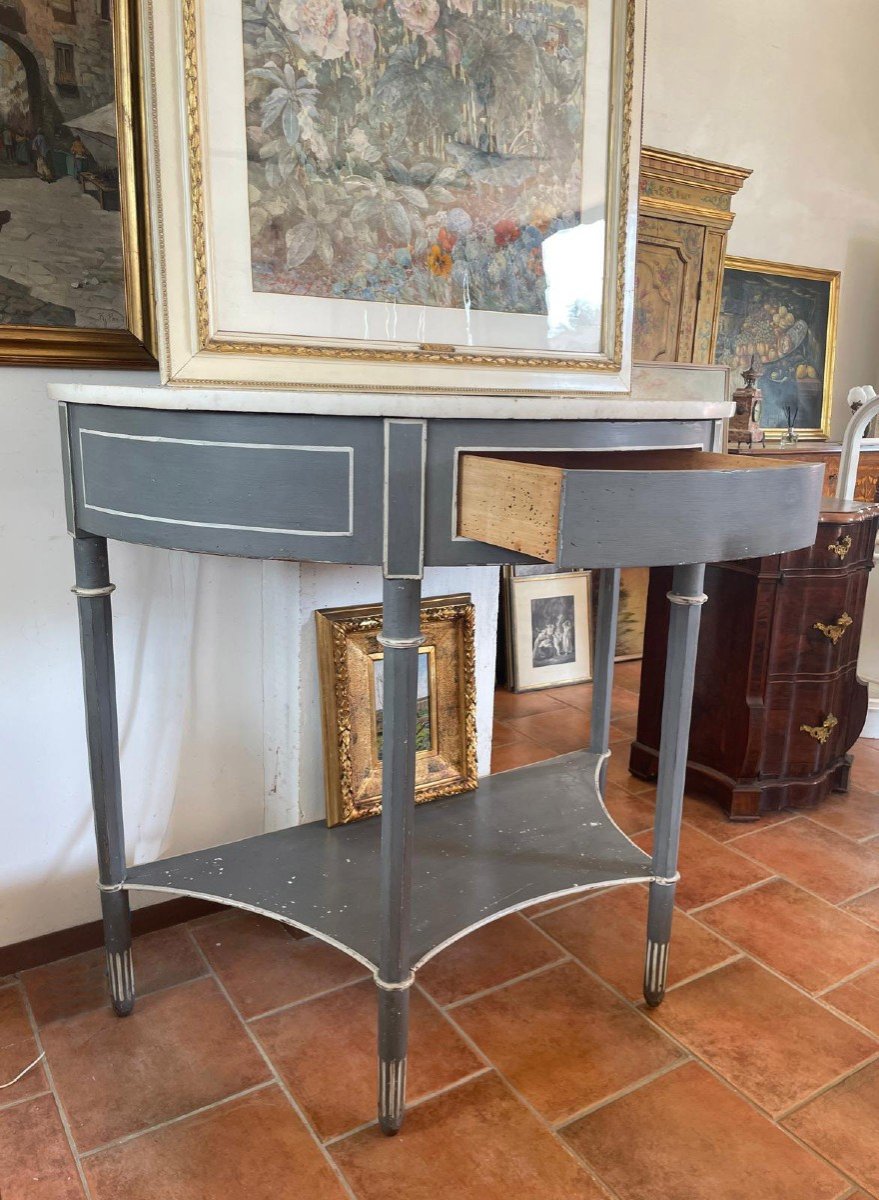 Large Empire Console Half Moon-photo-4