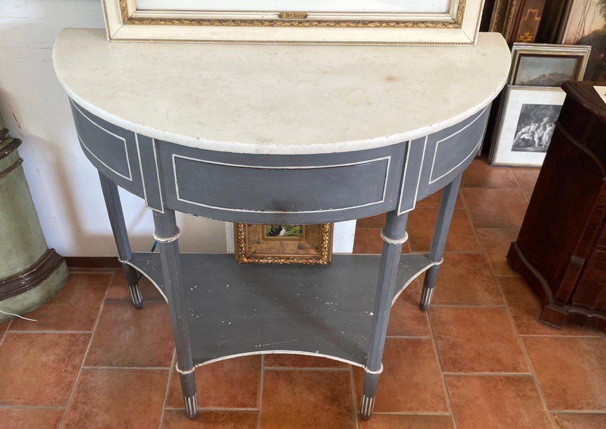 Large Empire Console Half Moon-photo-4