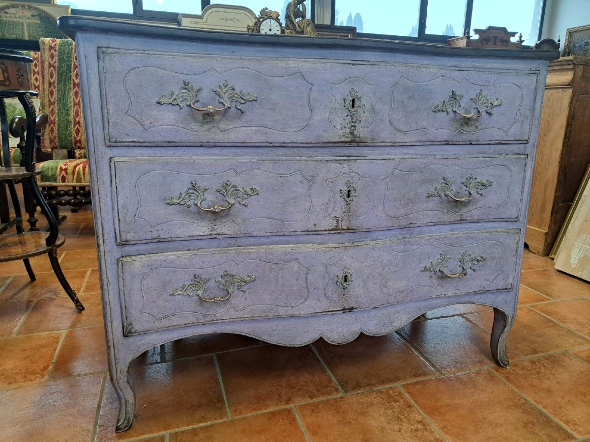 Chest Of Drawers From The 18th Century Lacquered-photo-3