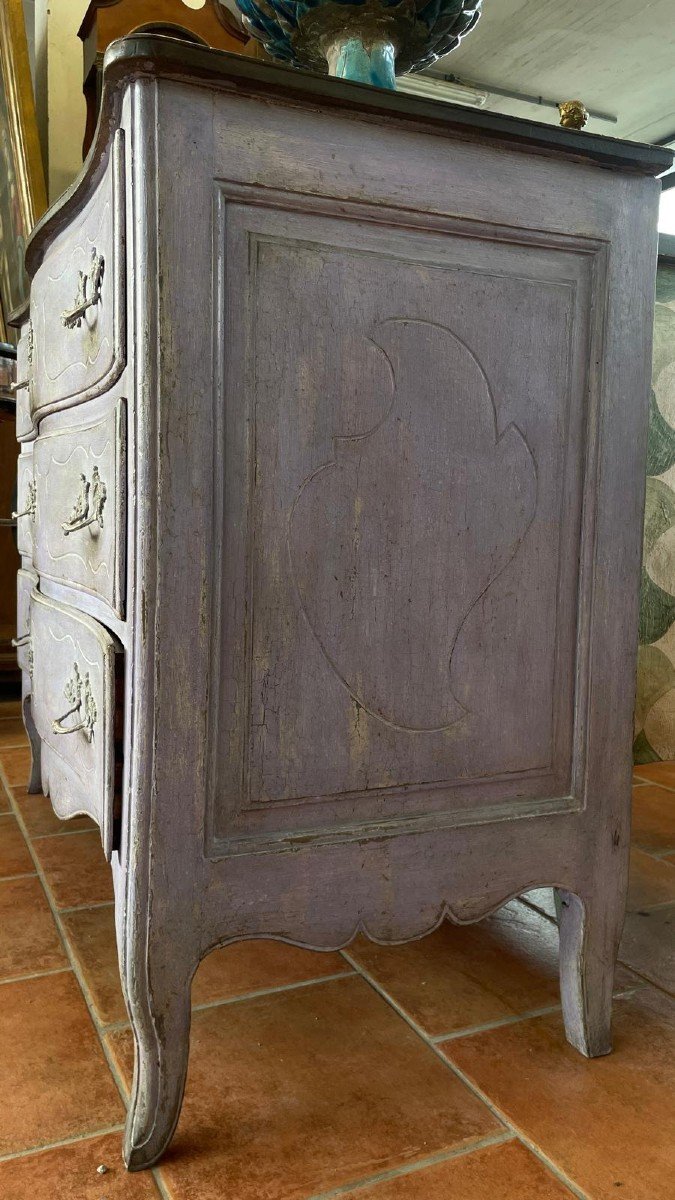 Chest Of Drawers From The 18th Century Lacquered-photo-1