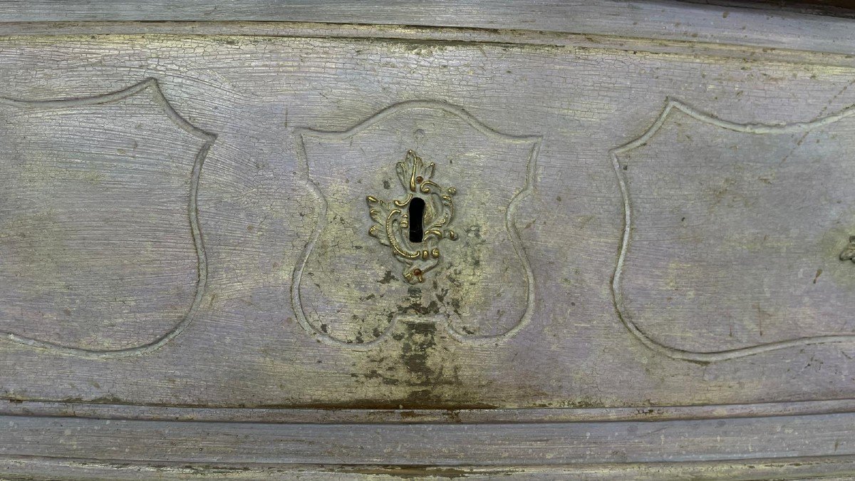 Chest Of Drawers From The 18th Century Lacquered-photo-3