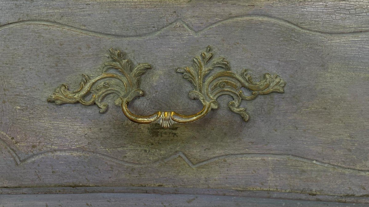 Chest Of Drawers From The 18th Century Lacquered-photo-4