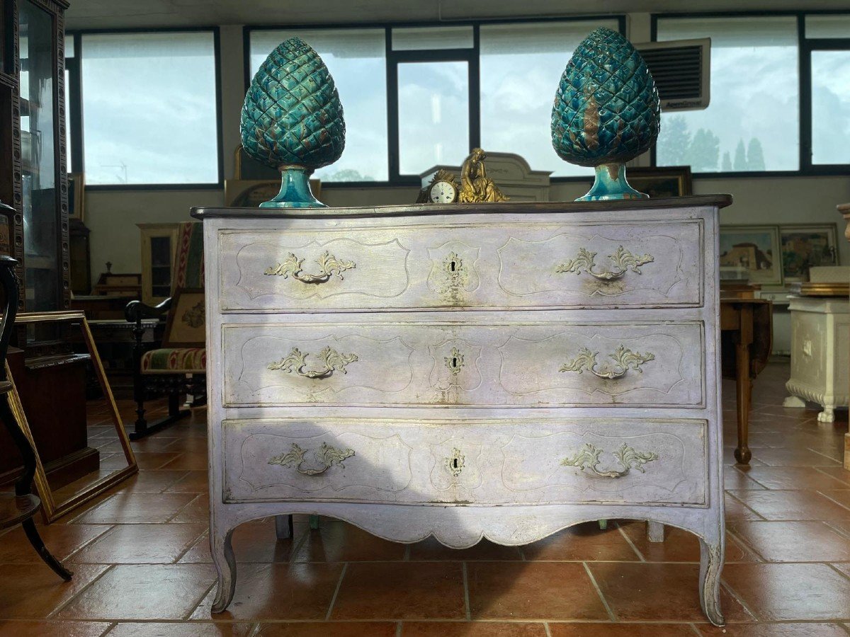 Chest Of Drawers From The 18th Century Lacquered-photo-7