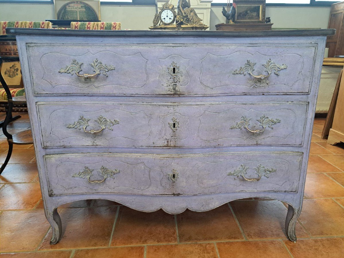 Chest Of Drawers From The 18th Century Lacquered