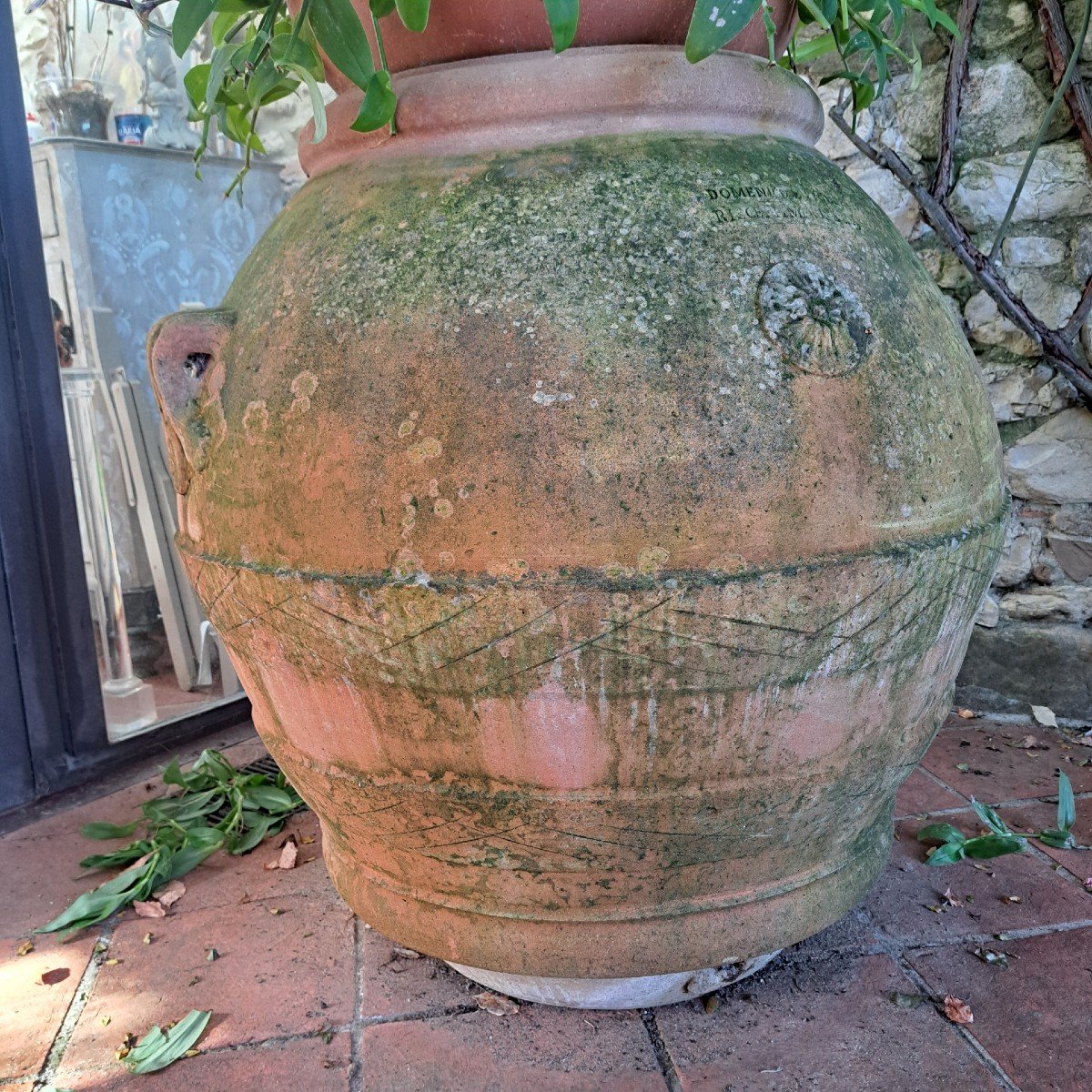 Ancien Grand Pot En Terre Cuite Impruneta-photo-3