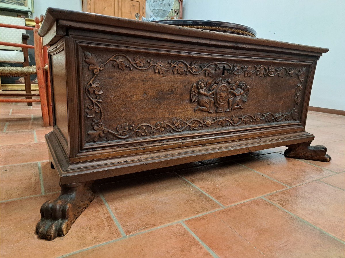 Small Chest Of The '600 In Walnut-photo-4