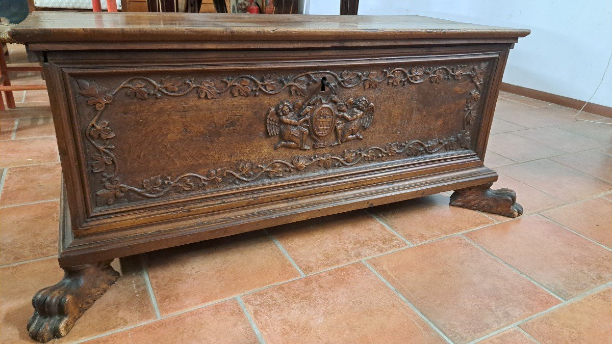 Small Chest Of The '600 In Walnut-photo-5