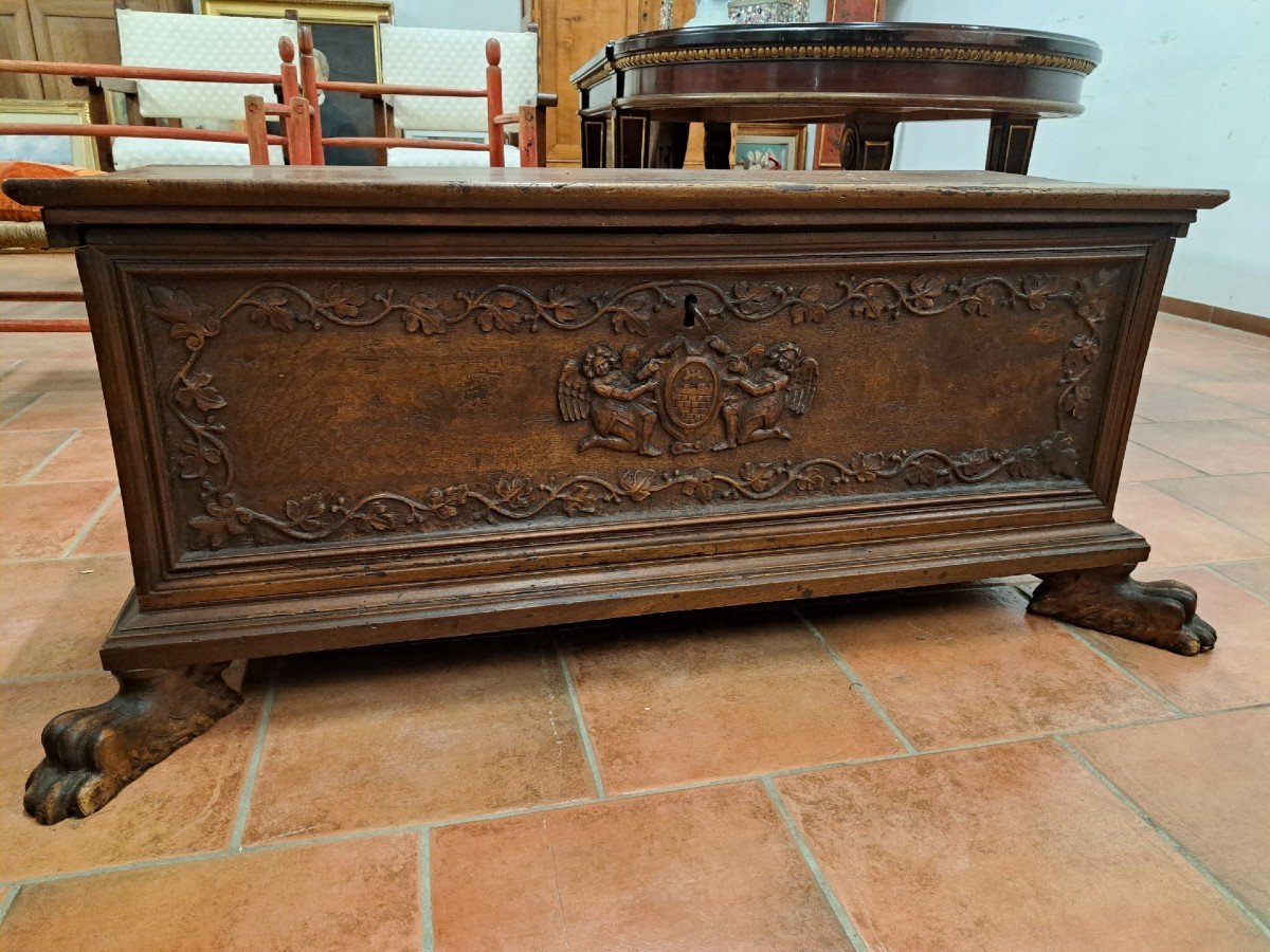 Small Chest Of The '600 In Walnut