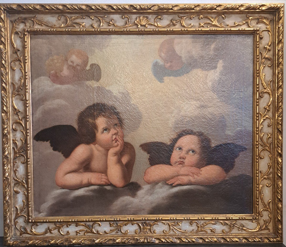 Angels, Oil On Canvas Of 800