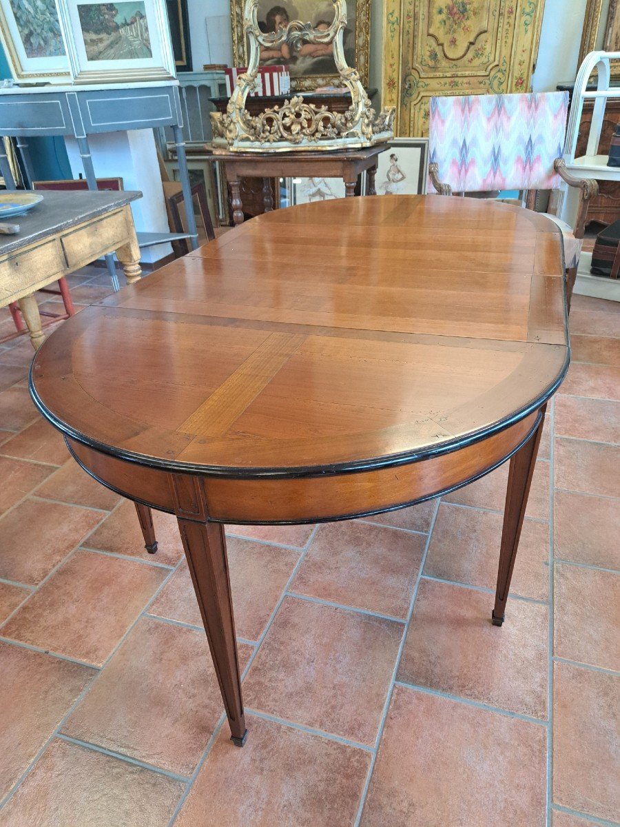 Cherry Half Moon Table Extendable